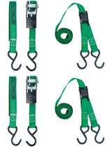 MotoMaster 900-lb Ratchet/Cambuckle Tie-Down Straps, Non-Padded, 1-in x 10-ft, 4-pk image 4
