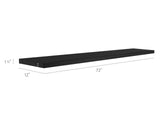 NewAge Bold 3.0 Display Wall Shelf Set, 72-in, Black, 2-pk image 2