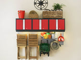 NewAge Bold 3.0 Series All-in-One Lockable Steel Garage Cabinetry Set with Bamboo Top, Black/Red, 48-in x 18-in x 76.75-in, 5-pc image 7