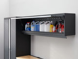 NewAge Bold 3.0 Series All-in-One Lockable Steel Garage Cabinetry Set with Bamboo Top, Grey, 90-in x 18-in x 72-in, 4-pc image 5