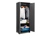 NewAge Bold Series 24-Gauge Steel RTA Storage Locker with 3 Shelves, Black/Grey, 30-in image 3