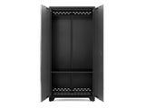 NewAge Bold Series Lockable 24-Gauge Steel RTA Storage Locker with 3 Shelves, Grey/Black, 36-in image 4