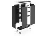 NewAge Bold Series Lockable 24-Gauge Steel RTA Storage Locker with 3 Shelves, Grey/Black, 42-in image 2