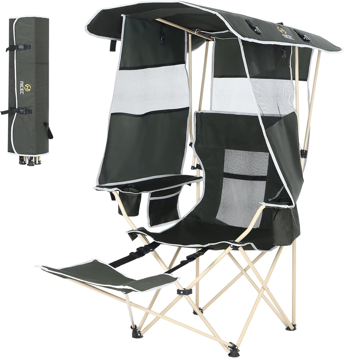Nice C Canopy Chair, Camping Chair with Canopy, Folding Chair with Canopy, Shade Chair, Canopy Chair Outdoor, Folding Lawn Chair with Canopy,...