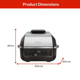 Ninja 6-in-1 indoor Grill and Cyclonic Air Fryer, 4-qt image 2