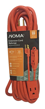 NOMA 16-ft 5-in 16/3 Outdoor Extension Cord with 3 Grounded Outlets image 3