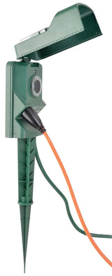 NOMA 3-Outlet Outdoor Power Stake with 6-ft Cord and Timer, Green image 4