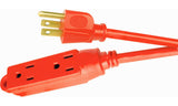 NOMA 50-ft 16/3 Outdoor Extension Cord with 3 Grounded Outlets & Banana End, Orange image 4