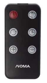 NOMA Oscillating Tower Ceramic Heater withRemote Control & Thermostat, 1500W, Black, 24-in image 8