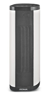 NOMA Oscillating Tower/Baseboard Heater withRemote Control & Thermostat, 1500W, White
