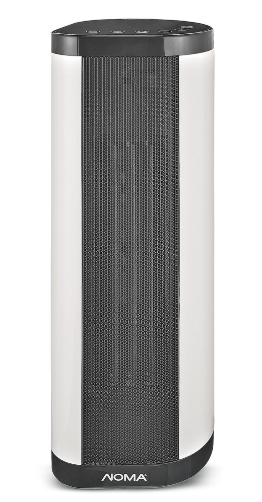 NOMA Oscillating Tower/Baseboard Heater withRemote Control & Thermostat, 1500W, White