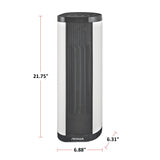 NOMA Oscillating Tower/Baseboard Heater withRemote Control & Thermostat, 1500W, White image 4