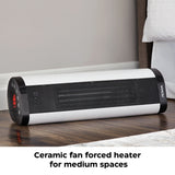 NOMA Oscillating Tower/Baseboard Heater withRemote Control & Thermostat, 1500W, White image 6