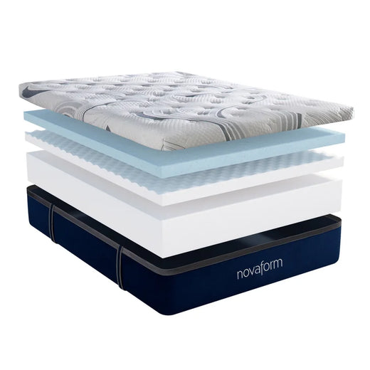 Novaform Comfortgrande Plus Advanced 35.5 Cm (14 In.) Gel Memory Foam Queen Mattress for Home Organization