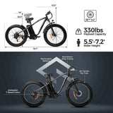 Outdoor Electric Bike with 48V/15Ah Lithium Battery image 3