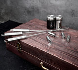 Outdoor Grill Accessories for Barbeque - Outdoor Grill Accessories for Barbeque - Premium Grill Tool Sets - Dark Wood Case Grilling Set -... image 2