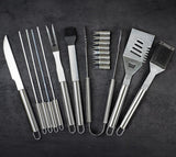 Outdoor Grill Accessories for Barbeque - Outdoor Grill Accessories for Barbeque - Premium Grill Tool Sets - Dark Wood Case Grilling Set -... image 4