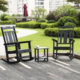 Outdoor Rocking Chairs Set of 2, Hdpe All Weather Resistant Rocking Chair for Porch, Oversized Patio Rocker Chair for Adult, Outdoor Rockers... image 3
