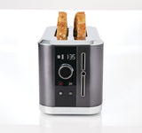 PADERNO Even Heat Wide Slots Toaster with 9 Settings, Black Stainless Steel, 2-Slices image 7