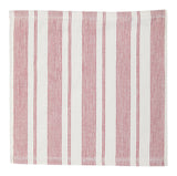 PADERNO Striped Cotton Terry Square Dish Cloths, Red, 4-pk image 4
