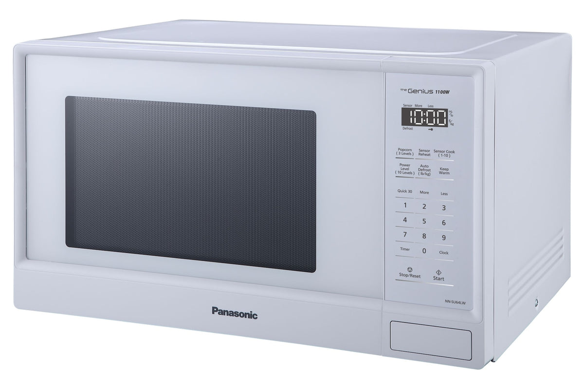Panasonic NN-SU64LW Countertop Microwave Genius Sensor Cooking, 1.3-cu.ft., Matte White