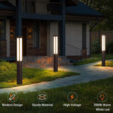 Pathway Lights, Landscape Path Light 71 Inches Outdoor Floor Lamp Modern Bollard Lighting High Voltage Walkway Driveway Light Aluminum Ip54... image 3