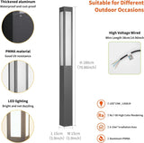 Pathway Lights, Landscape Path Light 71 Inches Outdoor Floor Lamp Modern Bollard Lighting High Voltage Walkway Driveway Light Aluminum Ip54... image 4