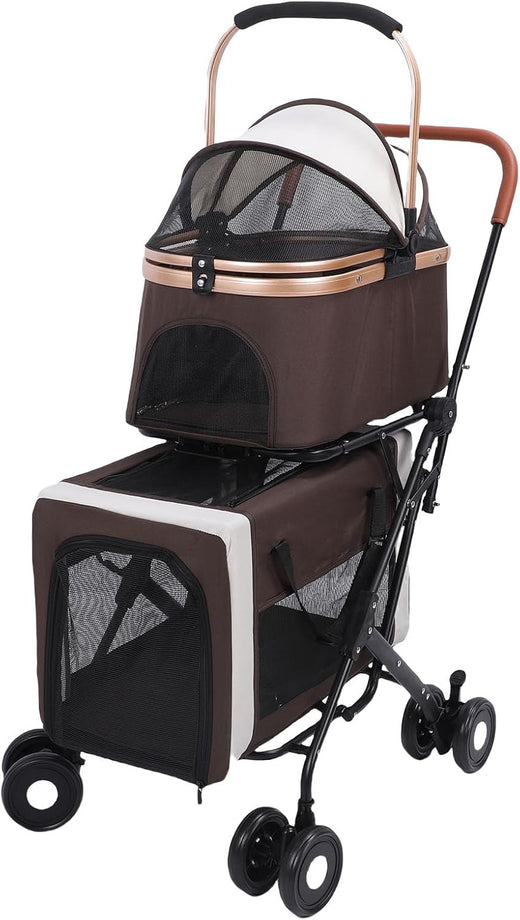 Pet Cart, A Three-in-one Foldable Pet Travel Backpack, Suitable for Small to Medium-sized Dogs and Cats for Home Organization