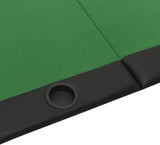 Poker and Game Table - 10-person Foldable Poker Table - Green - 206x106x75 Cm, 32 Kg - Green for Home Organization image 2