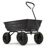 Poly Garden Dump Cart with Easy to Assemble Steel Frame image 2