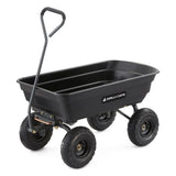 Poly Garden Dump Cart with Easy to Assemble Steel Frame image 3