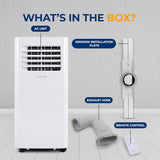 Portable Air Conditioner– 8,000 BTU 3-in-1 AC Unit with Cooling, Dehumidifier & Fan –w/ Remote Control, Window Mount Kit, Wheels, Quiet... image 3