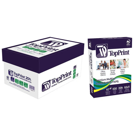 Premium Multi-use Top Print Paper, Letter, 8.5 In. X 11 In., 97 Bright, 20 Lb. for Home Office