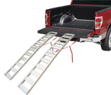 PRIME1 Aluminum Bi-Folding Arched Loading Ramp with Adjustable Straps, 85 x 12-in image 3
