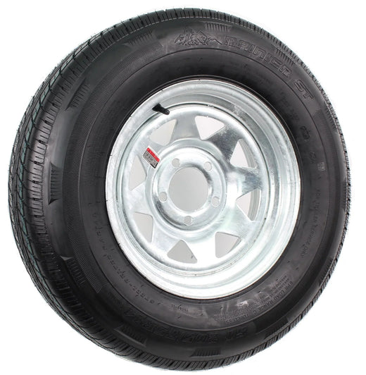 Radial Trailer Tire on Rim St205/75r14 with 5 Lug Galvanized Spoke Wheel for Garage and Travel