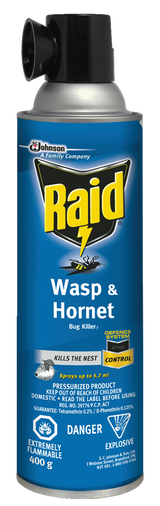 Raid Hornet & Wasp Spray, Aerosol Spray, 400 g image 2