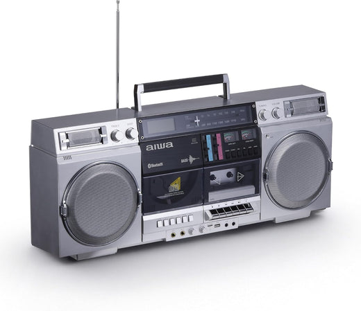 Retro-style Portable Cd Player, Featuring Tape Recording Function, Bluetooth 5.0 Technology, Fm/am Radio, Usb/sd/aux Input Interfaces, Vu...