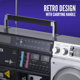 Retro-style Portable Cd Player, Featuring Tape Recording Function, Bluetooth 5.0 Technology, Fm/am Radio, Usb/sd/aux Input Interfaces, Vu... image 2