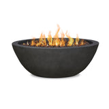 Riverside Round Concrete Gas Fire Pit in Shale, 36-in image 2