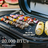 Roadtrip Portable Stand-up Propane Grill with 3 Adjustable Burners & Instastart Ignition, 20,000 Btus of Power for Outdoor Cooking image 3