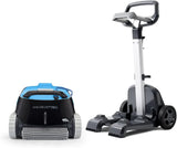 Robotic Pool Vacuum Cleaner All Pools Up to 33 Ft - Wall Climbing Scrubber Brush for Home Use
