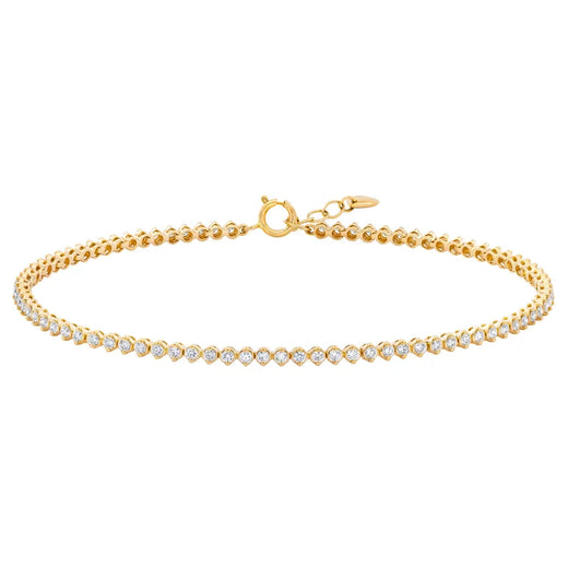 Round Brilliant Diamond Bracelet (1.00 Ctw) for Home Organization
