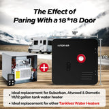 RV Tankless Water Heater Without Door, Propane Gas, DC 12V, 3 Optional Door Sizes 15"x15", 15"x18" and 18"x18" for Refitment, Compatible with... image 4