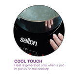 Salton Double Induction Cooktop, LED Display & Touch control with 10 Power Settings image 6