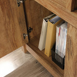 Sauder Cannery Bridge 3-Door Bookcase/Bookshelf Storage Cabinet, Sindoori Mango Finish image 3