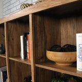 Sauder Cannery Bridge 3-Door Bookcase/Bookshelf Storage Cabinet, Sindoori Mango Finish image 4