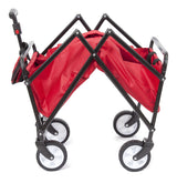Seina Outdoor Collapsible Folding Utility Wagon with Cup Holders, 150-lb Capacity image 5