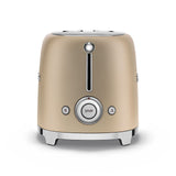 Smeg 50's Retro Style Wide Slot Pop Up Electric Toaster with 6 Settings, 2-Slice, Champagne image 2