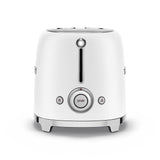 Smeg 50's Retro Style Wide Slot Pop Up Electric Toaster with 6 Settings, 2-Slice, Matte White image 2