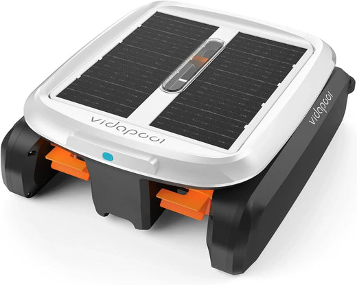 Solar Powered Automatic Robotic Pool Skimmer Cleaner,solar Pool Surface Cleaner Dual Mode with Obstacle Avoidance Daytime ＆ Overnight...